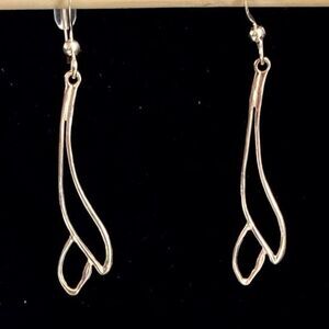 AUF Sterling 925 Silver Vintage Dangle Earrings